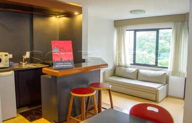 Imagem: O studio possui 1 Dormitório, 1 Banheiro, 1 Vaga na garagem