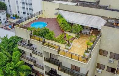 Imagem: O apartamento na cobertura possui 5 Dormitórios, 5 Banheiros