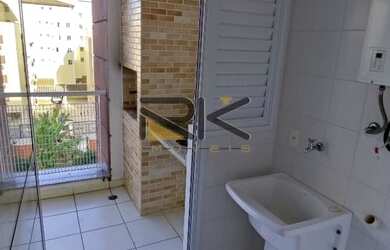 Imagem 5: APARTAMENTO PRAIA GRANDE. Piscina, Churrasqueira, Imóvel mobiliadoeVaranda