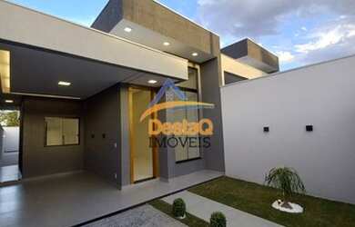 Imagem: A casa possui 3 Dormitórios, 2 Banheiros, 2 Vagas na garagem