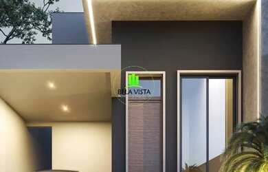 Imagem: A casa possui 3 Dormitórios, 2 Banheiros, 2 Vagas na garagem