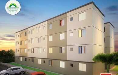 Imagem: O apartamento possui 2 Dormitórios, 1 Banheiro, 1 Vaga na garagem