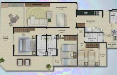 Imagem 11: Apartamento à venda, 3 quartos, 1 suíte, 2 vagas, Centro - Guarapari/ES