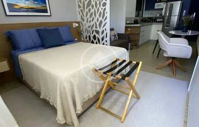 Imagem: O apartamento possui 1 Dormitório, 1 Banheiro, 1 Vaga na garagem