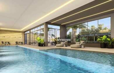 Imagem: O apartamento na cobertura possui 4 Dormitórios, 5 Banheiros