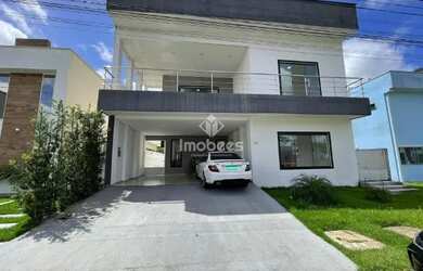 Imagem: A casa em condomínio possui 5 Dormitórios, 5 Banheiros, 4