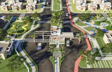 Imagem: A casa em condomínio possui 3 Dormitórios, 2 Banheiros, 1