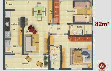 Imagem 10: Apartamento (tipo - padrao) 2 dormitórios, portaria 24hs, espaço gourmet, salão de festa