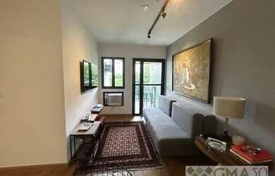 Imagem: O studio possui 1 Dormitório, 1 Banheiro, 1 Vaga na garagem