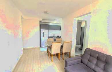 Imagem: O apartamento possui 2 Dormitórios, 1 Banheiro, 1 Vaga na garagem