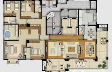 Imagem 3: La Tour Ibirapuera. Piscina, Lareira, 5 Vagas na garageme4 Dormitórios