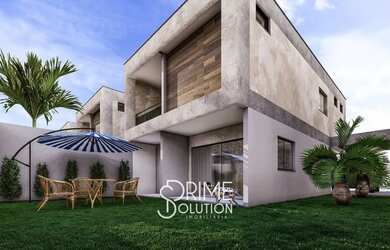 Imagem: A casa em condomínio possui 4 Dormitórios, 5 Banheiros, 2