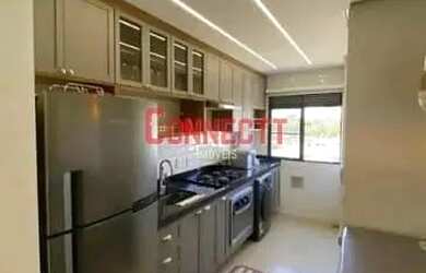 Imagem: O apartamento possui 2 Dormitórios, 1 Banheiro, 1 Vaga na garagem