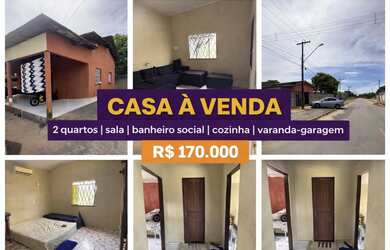 Imagem: A casa possui 2 Dormitórios, 1 Banheiro, 2 Vagas na garagem