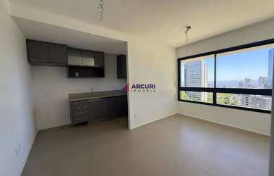 Imagem: O apartamento possui 1 Dormitório, 1 Banheiro, 2 Vagas na garagem