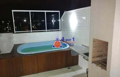 Imagem: O apartamento na cobertura possui 3 Dormitórios, 3 Banheiros