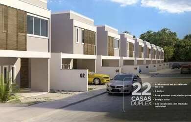 Imagem: A casa em condomínio possui 4 Dormitórios, 5 Banheiros, 2