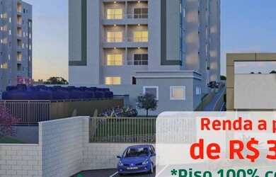 Imagem: O apartamento possui 2 Dormitórios, 1 Banheiro, 1 Vaga na garagem