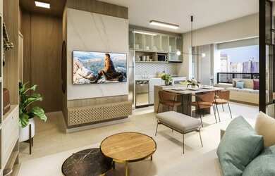 Imagem: O apartamento possui 3 Dormitórios, 2 Banheiros, 2 Vagas na