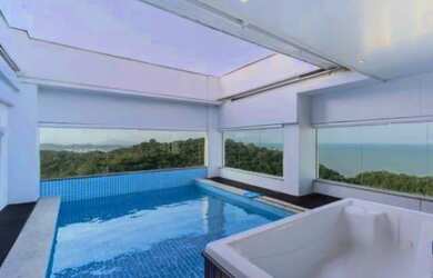 Imagem: O apartamento na cobertura possui 3 Dormitórios, 4 Banheiros