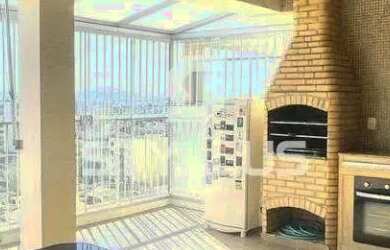 Imagem: O apartamento na cobertura possui 4 Dormitórios, 3 Banheiros