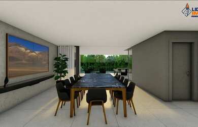 Imagem: A casa em condomínio possui 4 Dormitórios, 5 Banheiros, 5