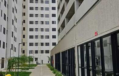 Imagem: O apartamento possui 1 Dormitório, 1 Banheiro, 1 Vaga na garagem