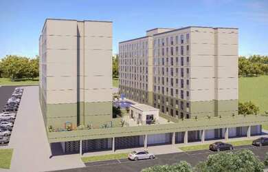 Imagem: O apartamento possui 1 Dormitório, 1 Banheiro, 32m² de Área