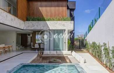 Imagem: A casa em condomínio possui 4 Dormitórios, 5 Banheiros, 4