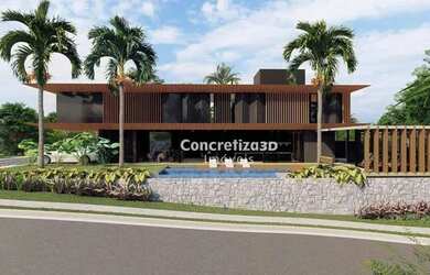 Imagem: A casa em condomínio possui 4 Dormitórios, 5 Banheiros, 5