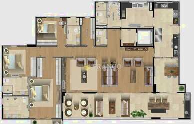 Imagem: O apartamento possui 3 Dormitórios, 1 Banheiro, 3 Vagas na