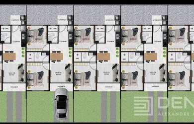 Imagem: A casa possui 2 Dormitórios, 1 Banheiro, 1 Vaga na garagem