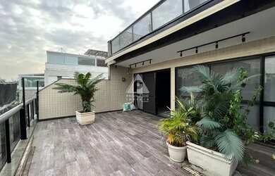 Imagem: O apartamento na cobertura possui 5 Dormitórios, 5 Banheiros