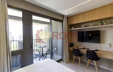 Imagem: O apartamento possui 1 Dormitório, 1 Banheiro, 27m² de Área