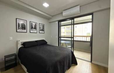 Imagem: O apartamento possui 1 Dormitório, 1 Banheiro, 25m² de Área