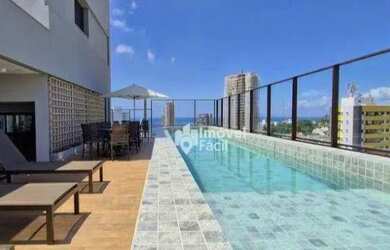 Imagem: O apartamento possui 1 Dormitório, 1 Banheiro, 1 Vaga na garagem