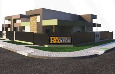 Imagem: A casa possui 2 Dormitórios, 2 Banheiros, 2 Vagas na garagem