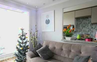 Imagem: O apartamento possui 2 Dormitórios, 1 Banheiro, 1 Vaga na garagem