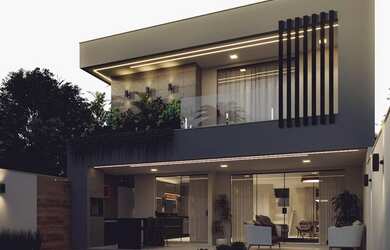 Imagem: A casa em condomínio possui 3 Dormitórios, 5 Banheiros, 2