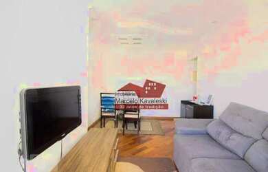 Imagem: O apartamento possui 2 Dormitórios, 1 Banheiro, 1 Vaga na garagem