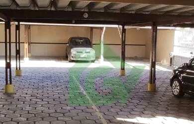 Imagem: O apartamento possui 1 Dormitório, 1 Banheiro, 1 Vaga na garagem