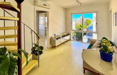 Imagem: O apartamento na cobertura possui 1 Dormitório, 1 Banheiro