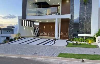 Imagem: A casa em condomínio possui 4 Dormitórios, 5 Banheiros, 4