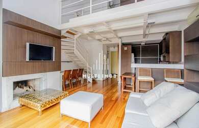 Imagem: O apartamento possui 1 Dormitório, 2 Banheiros, 2 Vagas na