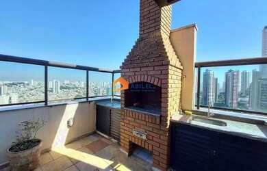 Imagem: O apartamento na cobertura possui 3 Dormitórios, 4 Banheiros