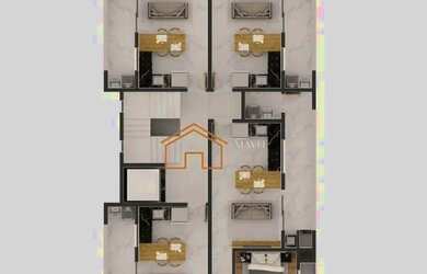 Imagem 4: Apartamento 58,21m², com 1 suíte, 1 dormitório. No Bairro Bucarein...