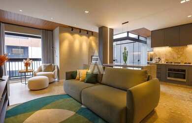 Imagem: O apartamento na cobertura possui 2 Dormitórios, 2 Banheiros