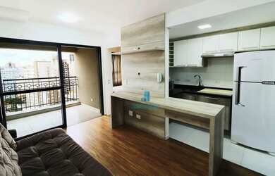 Imagem: O apartamento possui 1 Dormitório, 1 Banheiro, 37m² de Área