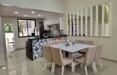 Imagem 12: Casa Térrea no Passaredo com 3 Suítes 100% mobiliada Cozinha americana completa lavabo