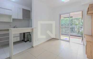 Imagem: O apartamento possui 1 Dormitório, 1 Banheiro, 1 Vaga na garagem